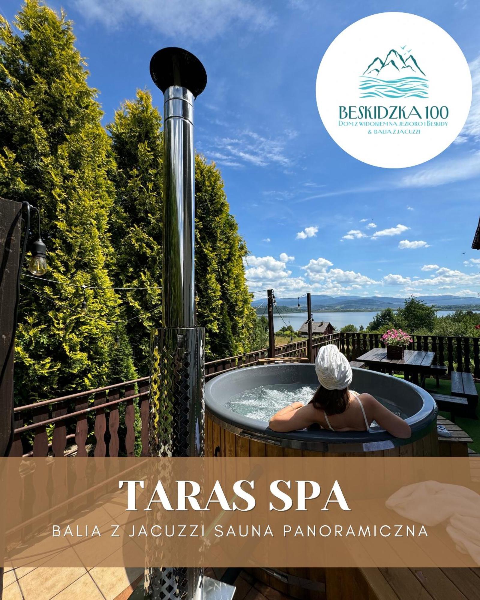 Villa Beskidzka 100 - Sauna & Balia Z Jacuzzi Widok Na Gory I Jezioro Zywieckie Zarzecze  Exteriör bild